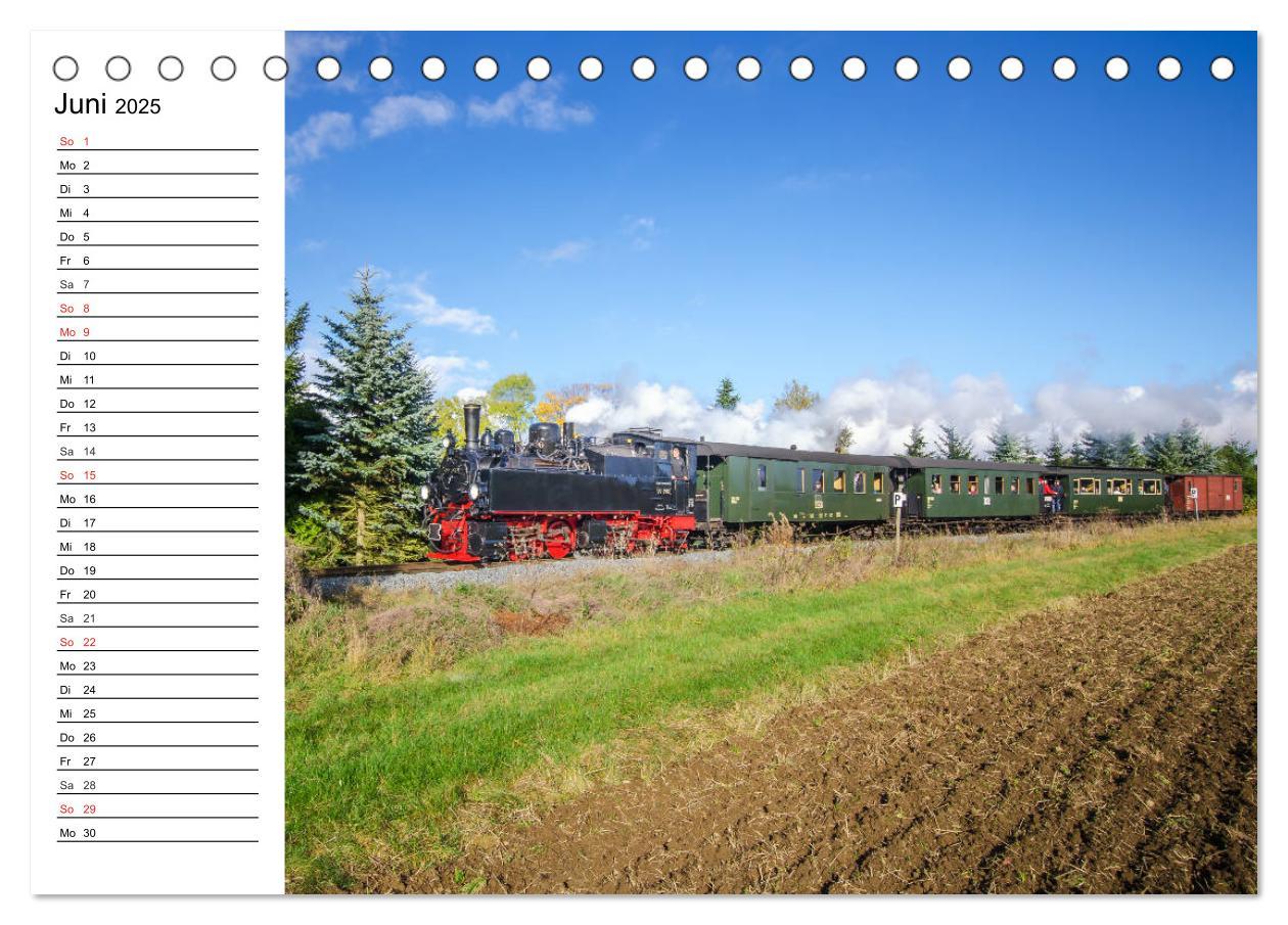 Bild: 9783435215744 | Schmalspurbahnen im Harz (Tischkalender 2025 DIN A5 quer), CALVENDO...