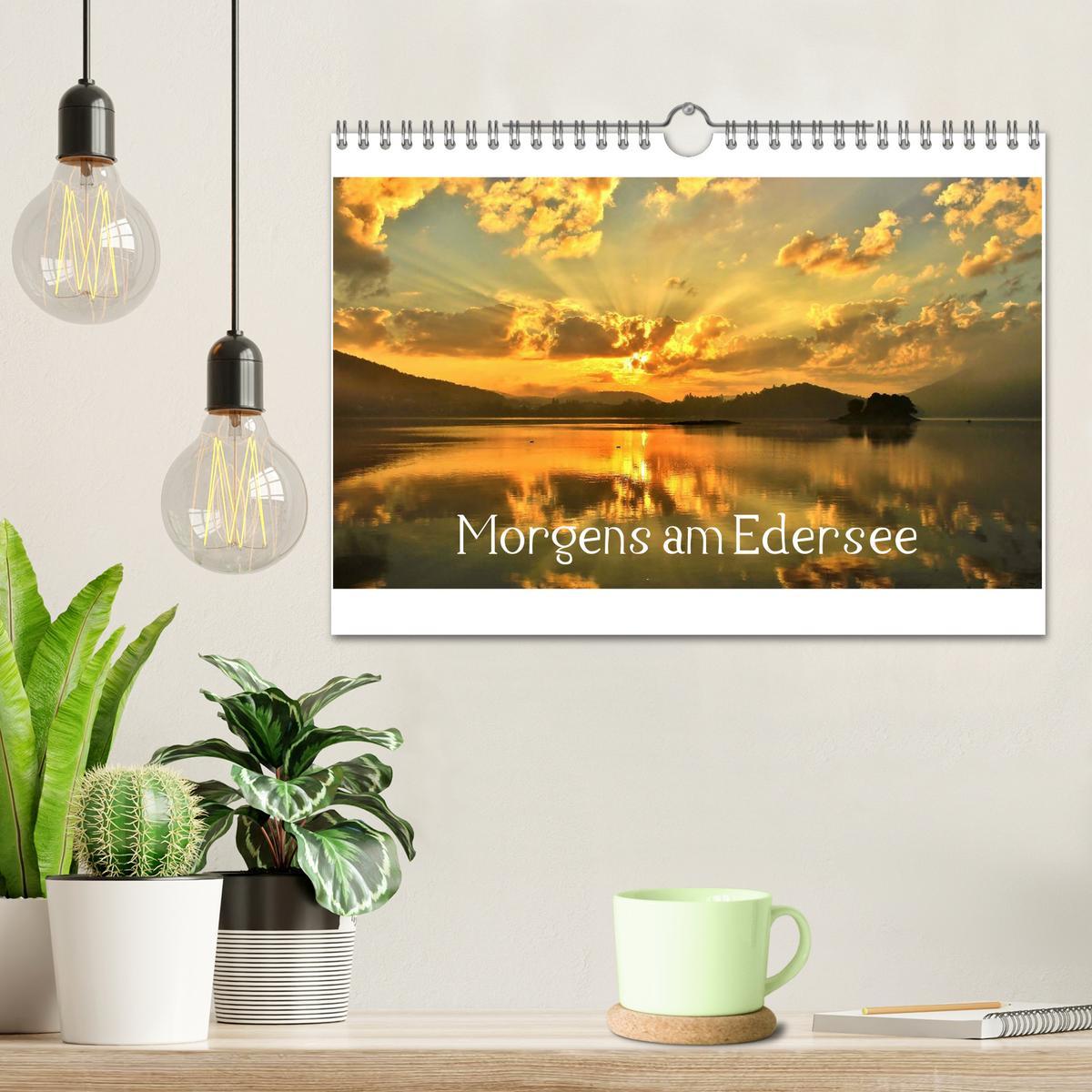 Bild: 9783435693016 | Morgens am Edersee (Wandkalender 2025 DIN A4 quer), CALVENDO...