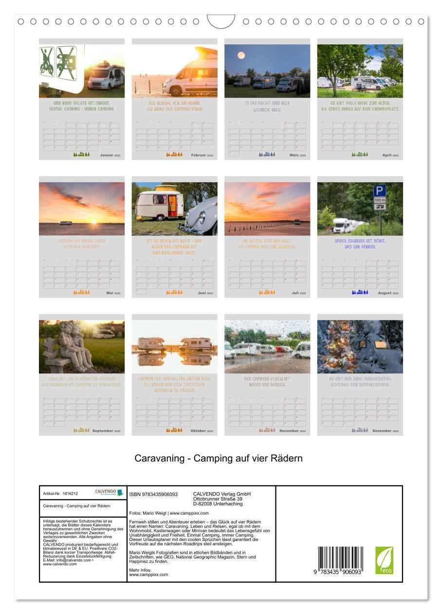 Bild: 9783435906093 | Caravaning - Camping auf vier Rädern (Wandkalender 2025 DIN A3...