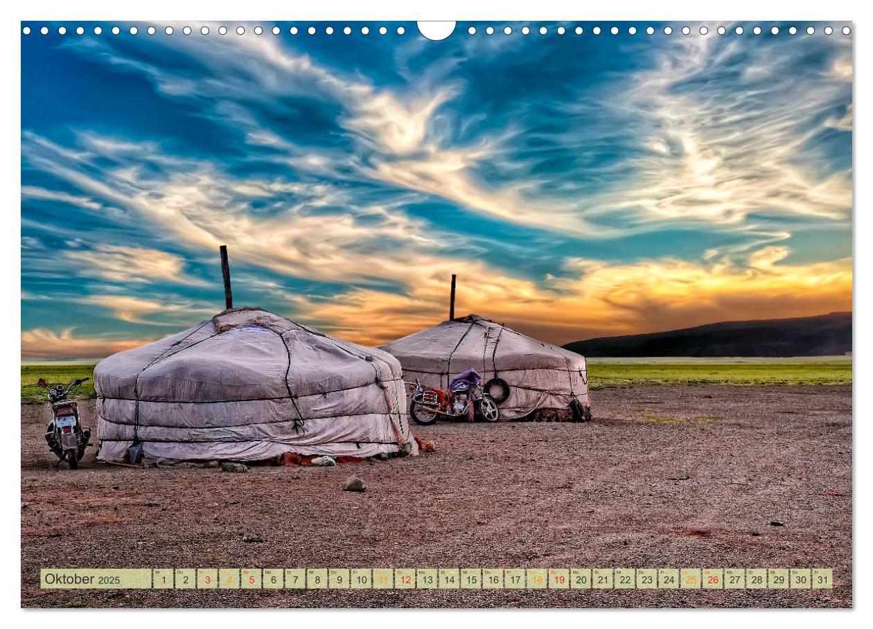 Bild: 9783435438457 | Reise durch Asien - Mongolei (Wandkalender 2025 DIN A3 quer),...