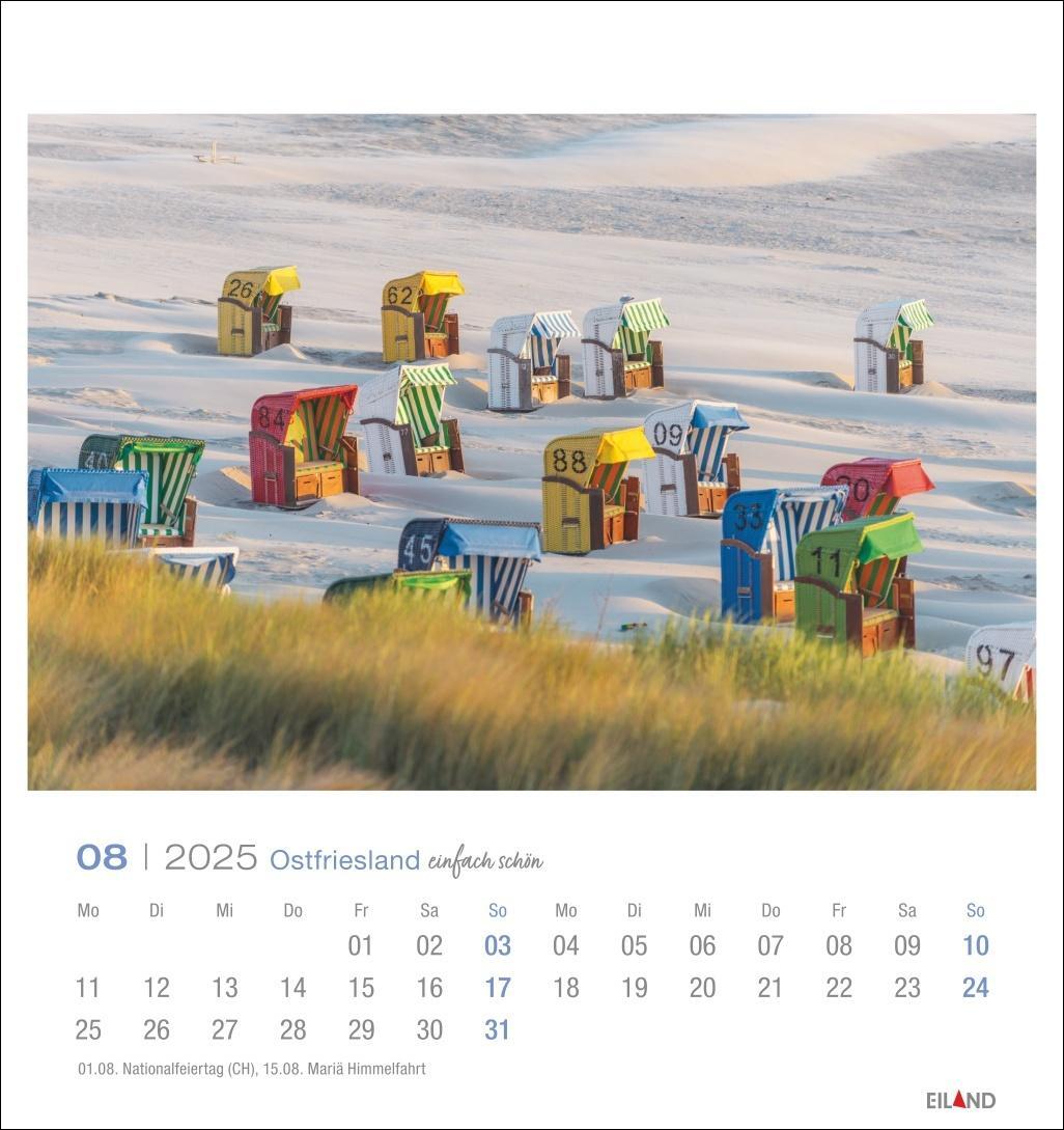 Bild: 9783964023315 | Ostfriesland Postkartenkalender 2025 - einfach schön | Eiland | 13 S.