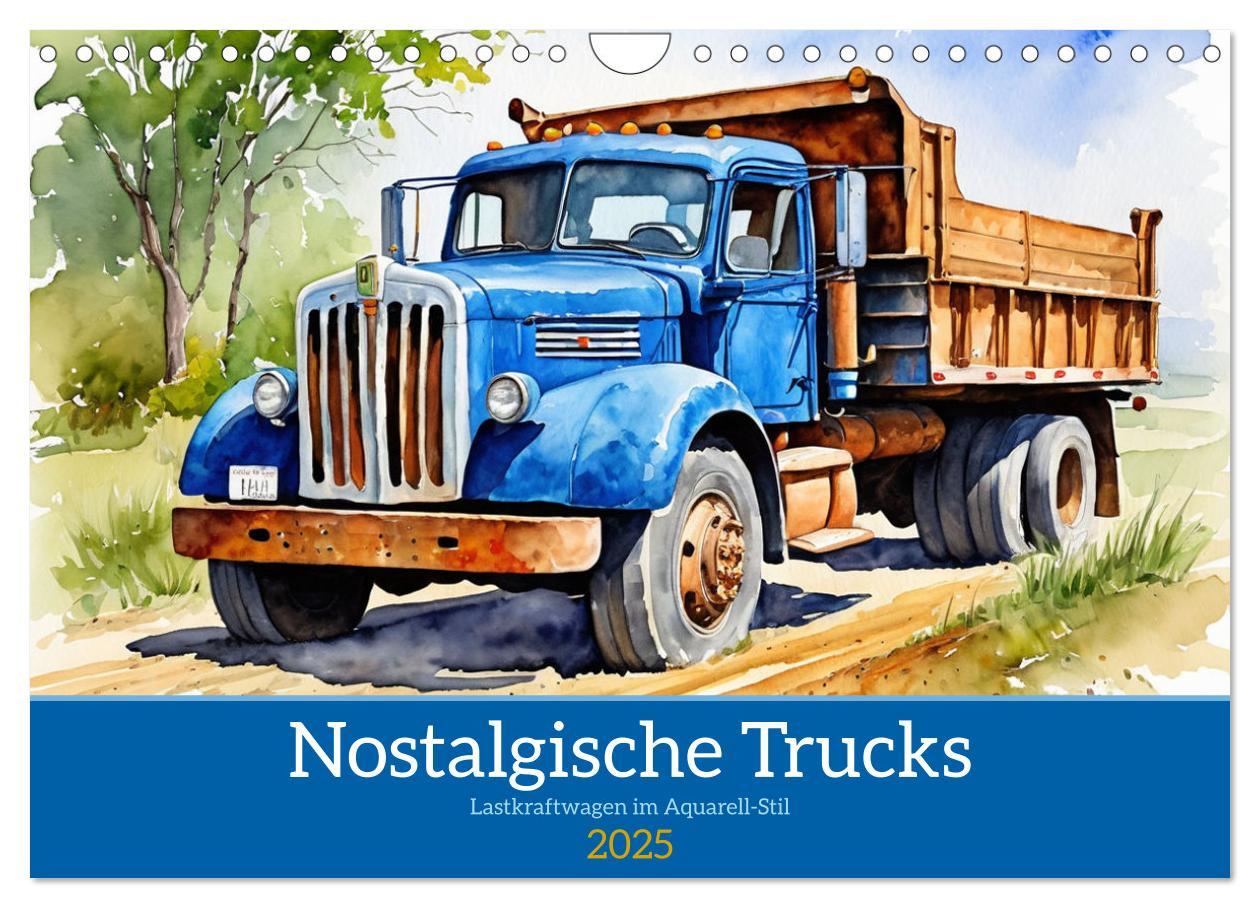 Cover: 9783457151198 | Nostalgische Trucks (Wandkalender 2025 DIN A4 quer), CALVENDO...