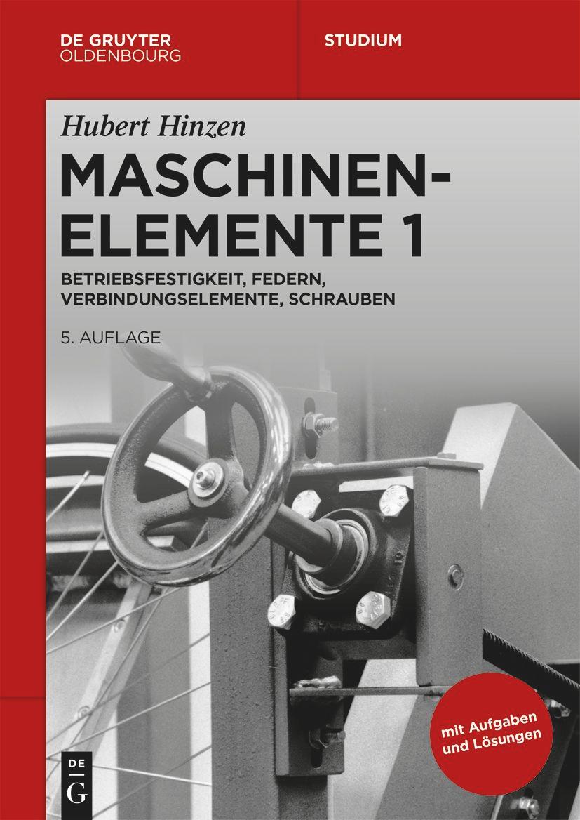 Cover: 9783110746303 | Basiswissen Maschinenelemente 1 | Hubert Hinzen | Taschenbuch | XVII