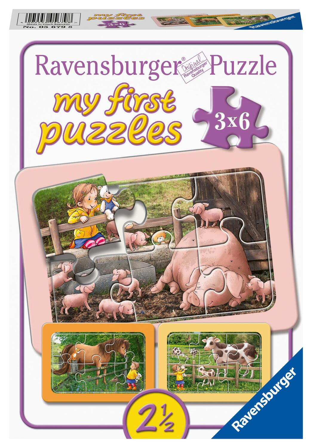 Cover: 4005556056798 | Ravensburger Kinderpuzzle - 05679 Lotta auf dem Bauernhof - My...