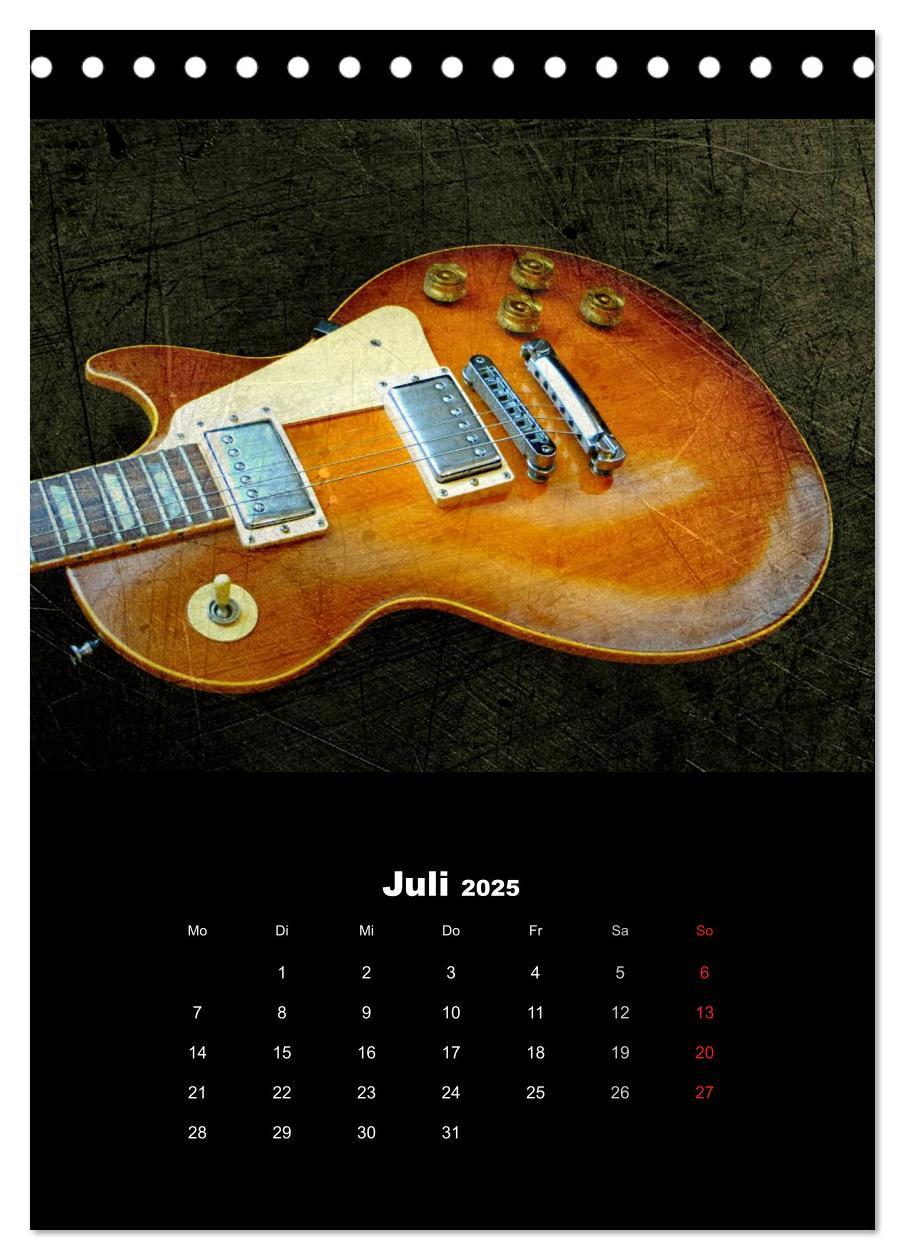 Bild: 9783457015186 | Vintage Gitarren (Tischkalender 2025 DIN A5 hoch), CALVENDO...