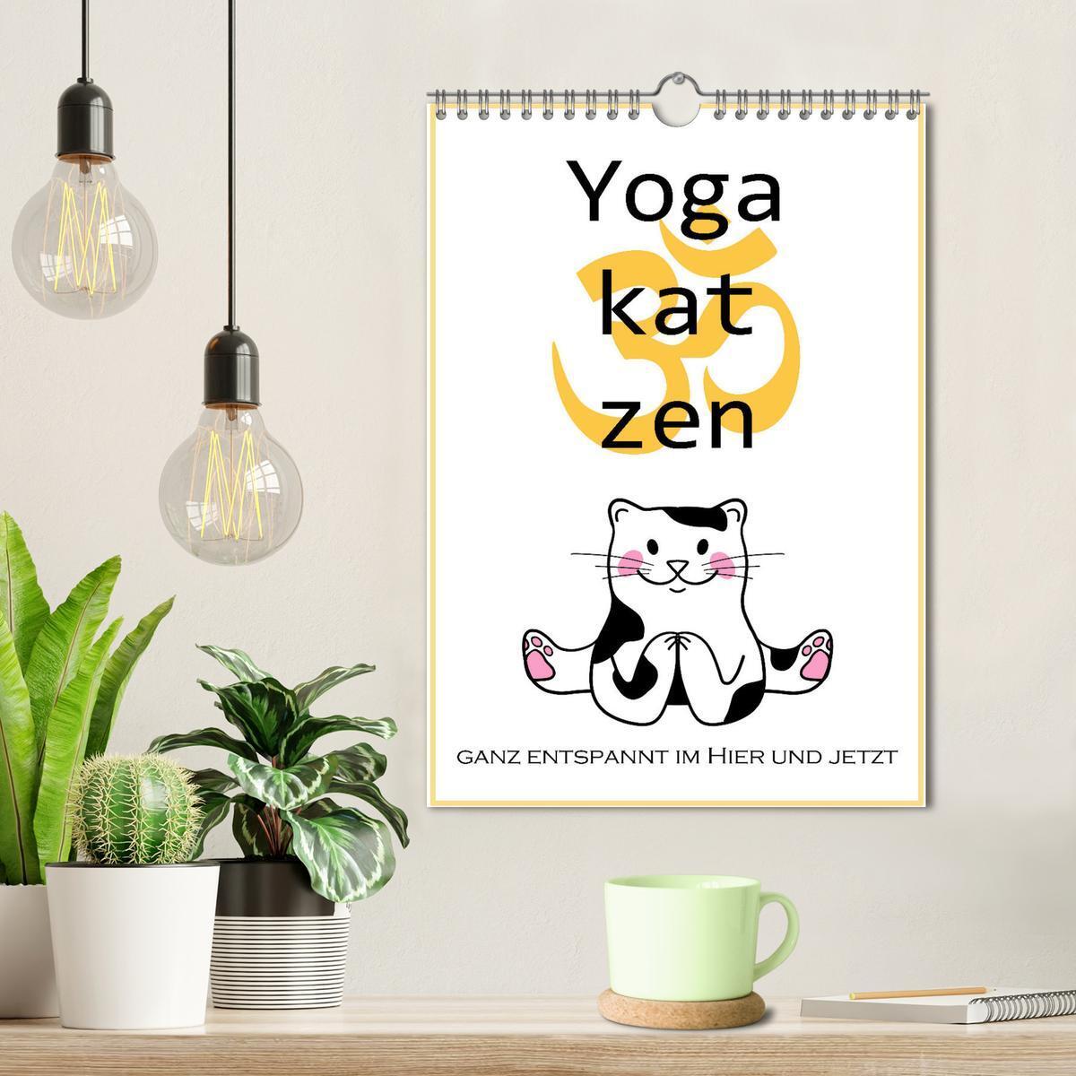 Bild: 9783435914951 | Yogakatzen - ganz entspannt im Hier und Jetzt (Wandkalender 2025...