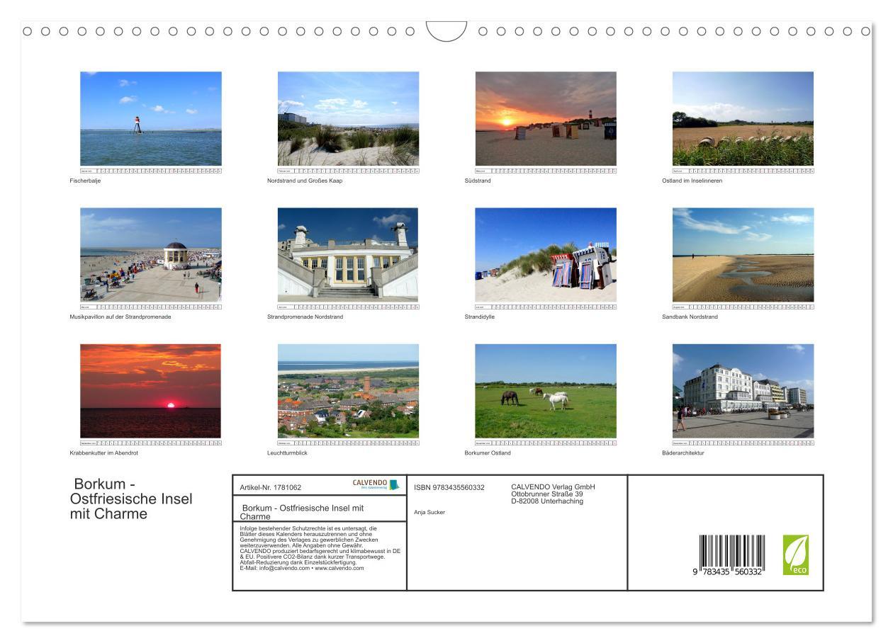 Bild: 9783435560332 | Borkum - Ostfriesische Insel mit Charme (Wandkalender 2025 DIN A3...