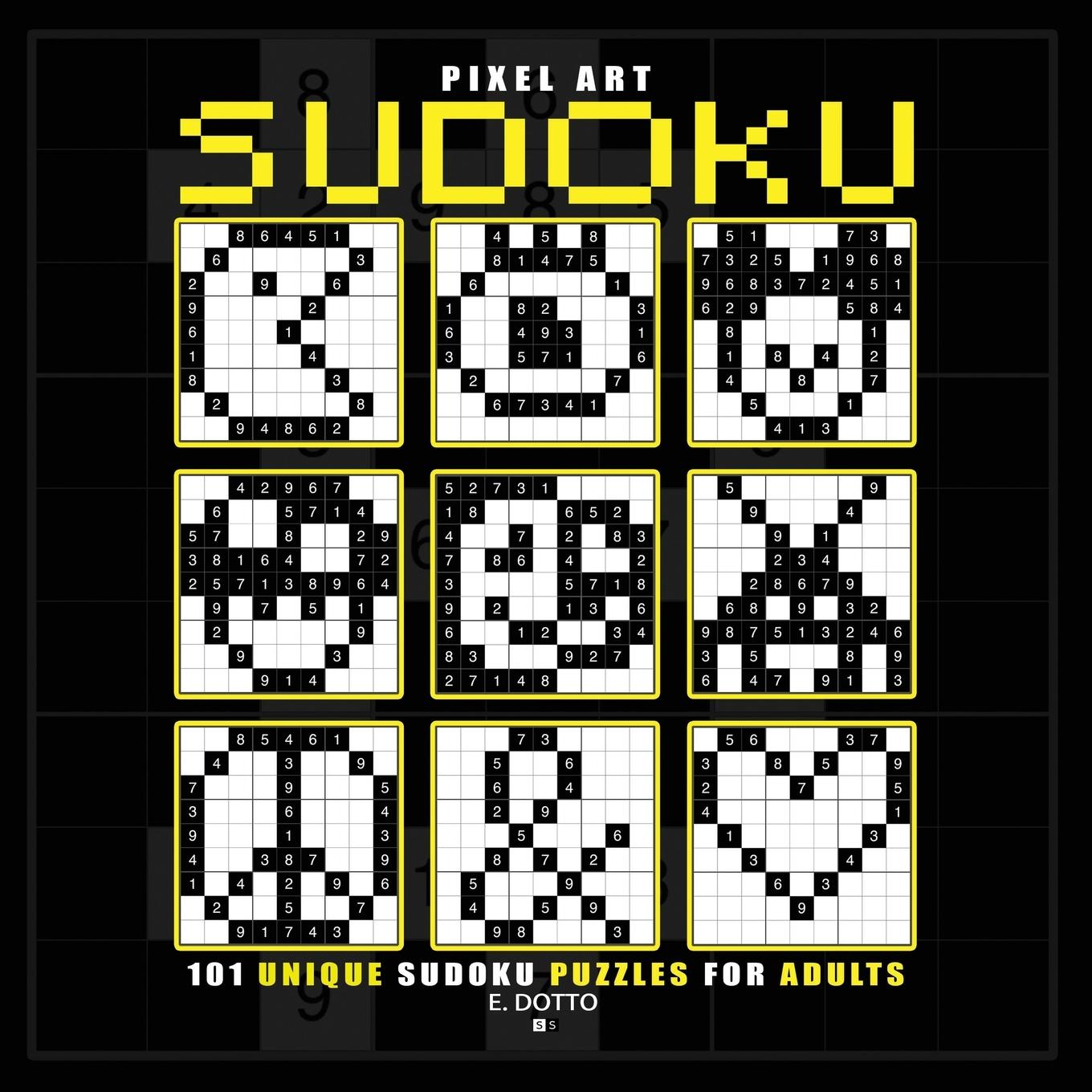 Cover: 9780975665817 | PIXEL ART SUDOKU | 101 Unique Sudoku Puzzles for Adults | E. Dotto