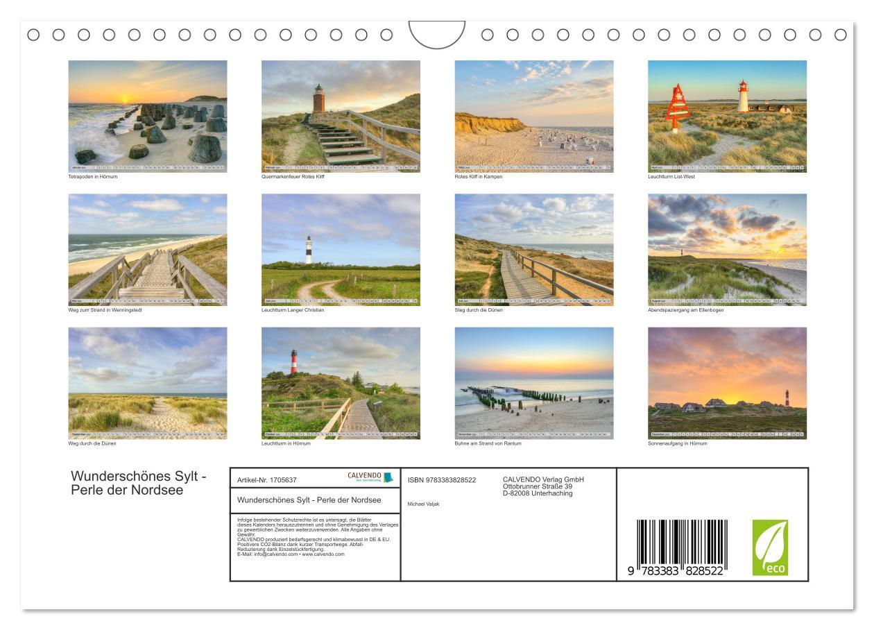 Bild: 9783383828522 | Wunderschönes Sylt - Perle der Nordsee (Wandkalender 2025 DIN A4...