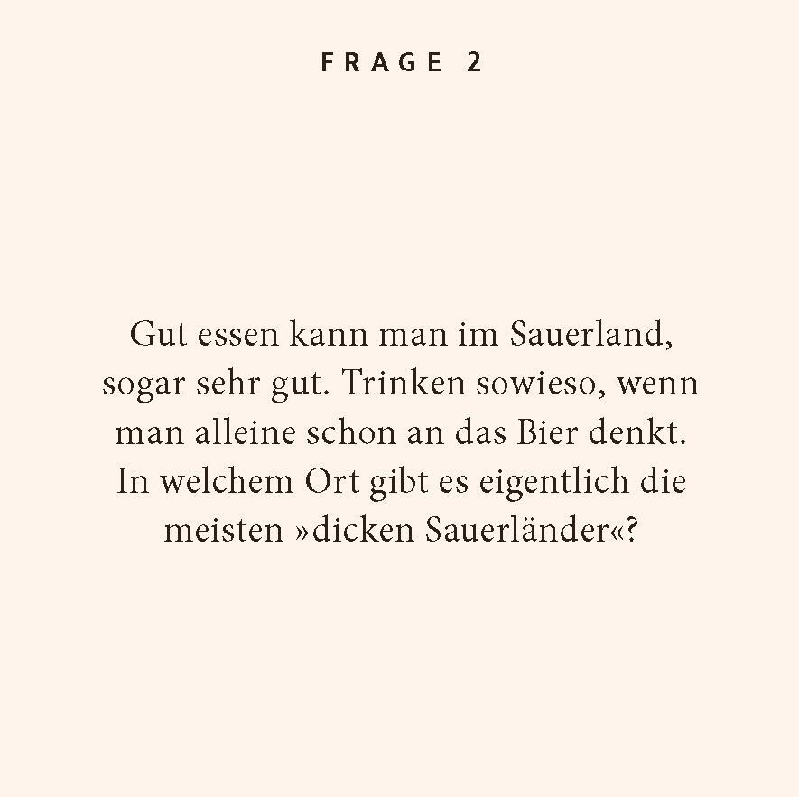 Bild: 9783899784466 | Sauerland-Quiz | 100 Fragen und Antworten (Neuauflage) | Ursel Schöne