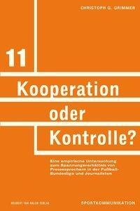 Cover: 9783869621036 | Kooperation oder Kontrolle? | Christoph G Grimmer | Taschenbuch | 2014