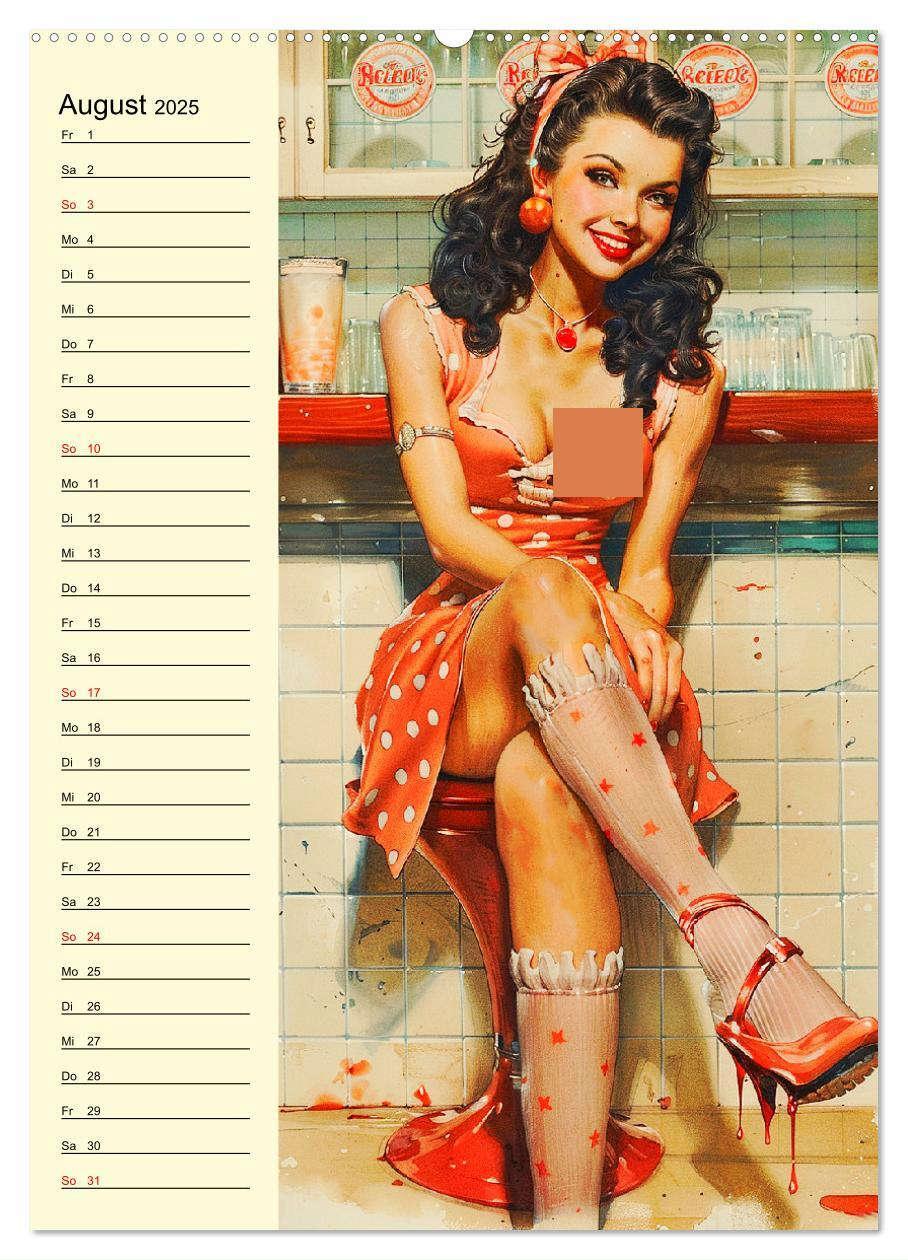 Bild: 9783457128794 | Sexy Pin-up-Girls. Moderne Kunst im Retro-Stil (Wandkalender 2025...