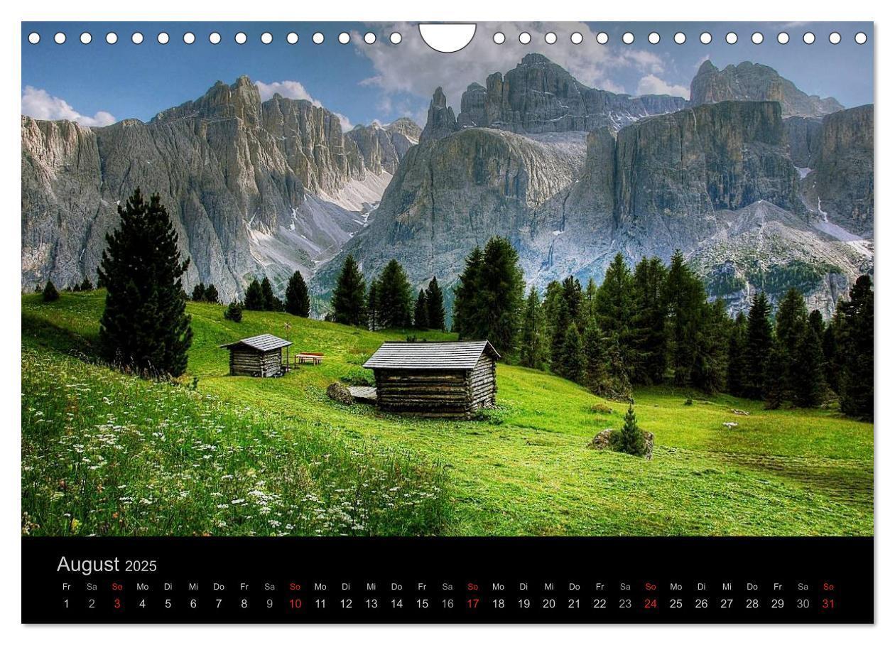 Bild: 9783435808915 | Mystische Dolomiten (Wandkalender 2025 DIN A4 quer), CALVENDO...