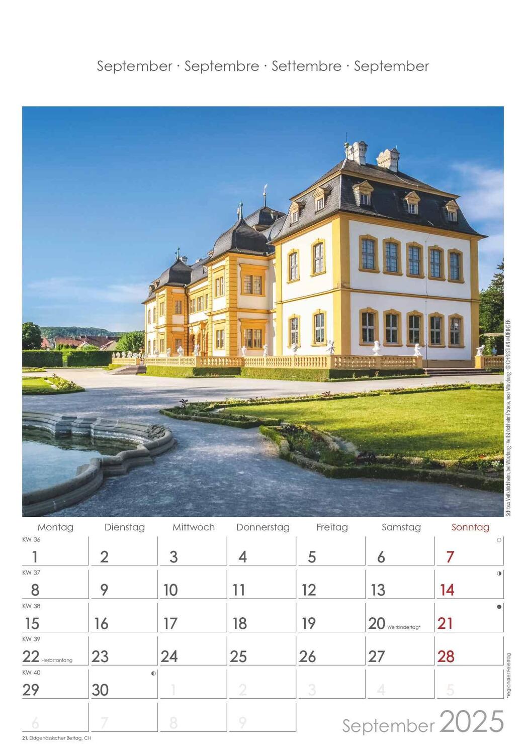 Bild: 4251732341190 | Bayern 2025 - Bild-Kalender 23,7x34 cm - Regional-Kalender -...