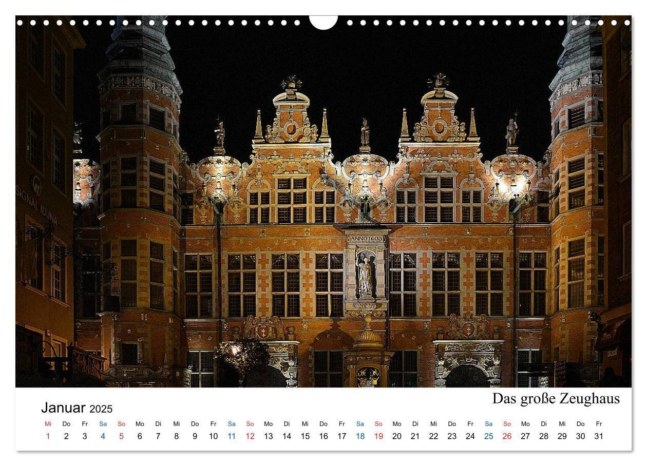 Bild: 9783435492077 | Das alte Danzig - Ein Stadtbummel am Abend (Wandkalender 2025 DIN...