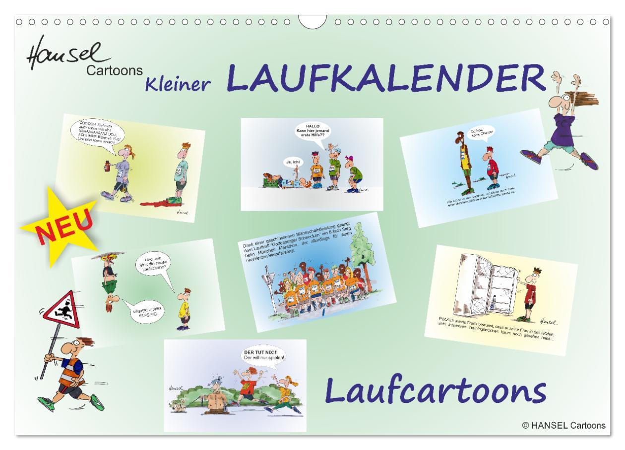 Cover: 9783383925788 | HANSELs kleiner Laufkalender (Wandkalender 2025 DIN A3 quer),...