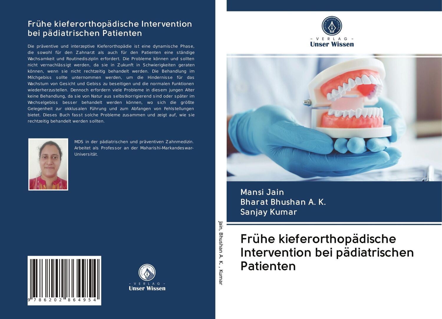 Cover: 9786202864954 | Frühe kieferorthopädische Intervention bei pädiatrischen Patienten