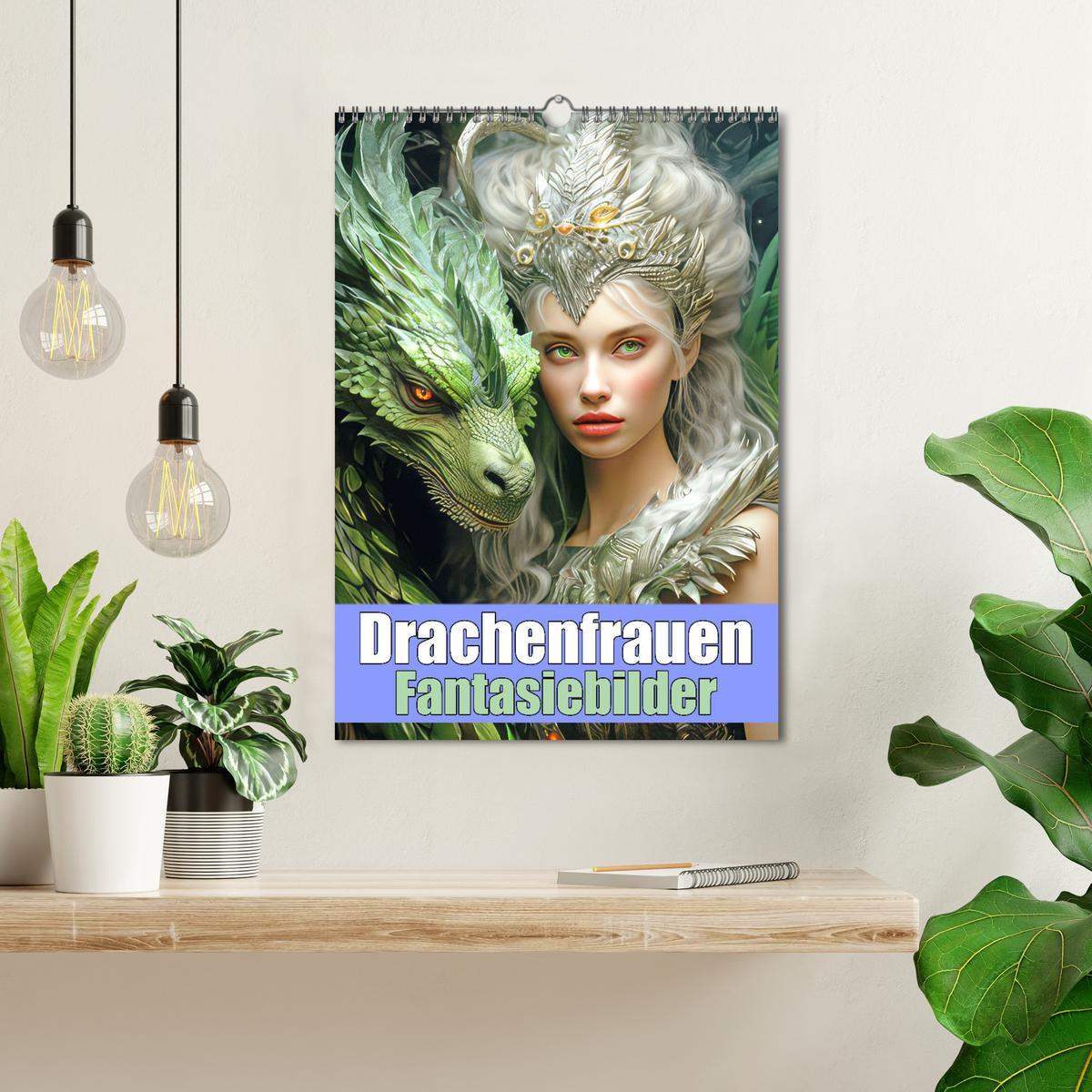 Bild: 9783383767913 | Drachenfrauen - Fantasiebilder (Wandkalender 2025 DIN A3 hoch),...