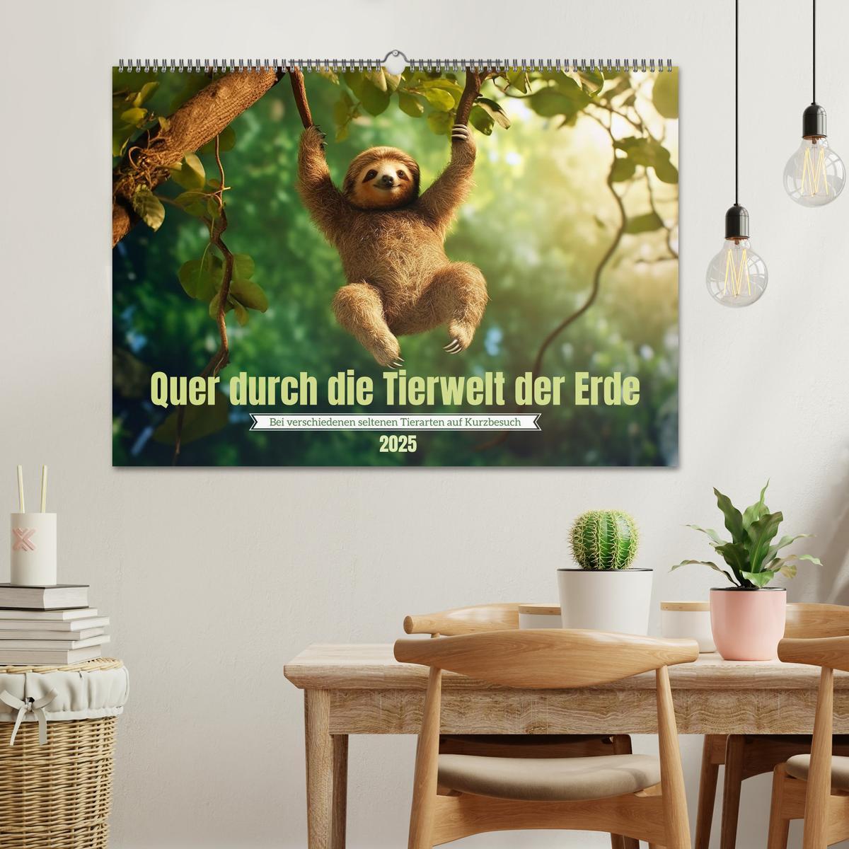 Bild: 9783383891076 | Quer durch die Tierwelt der Erde (Wandkalender 2025 DIN A2 quer),...