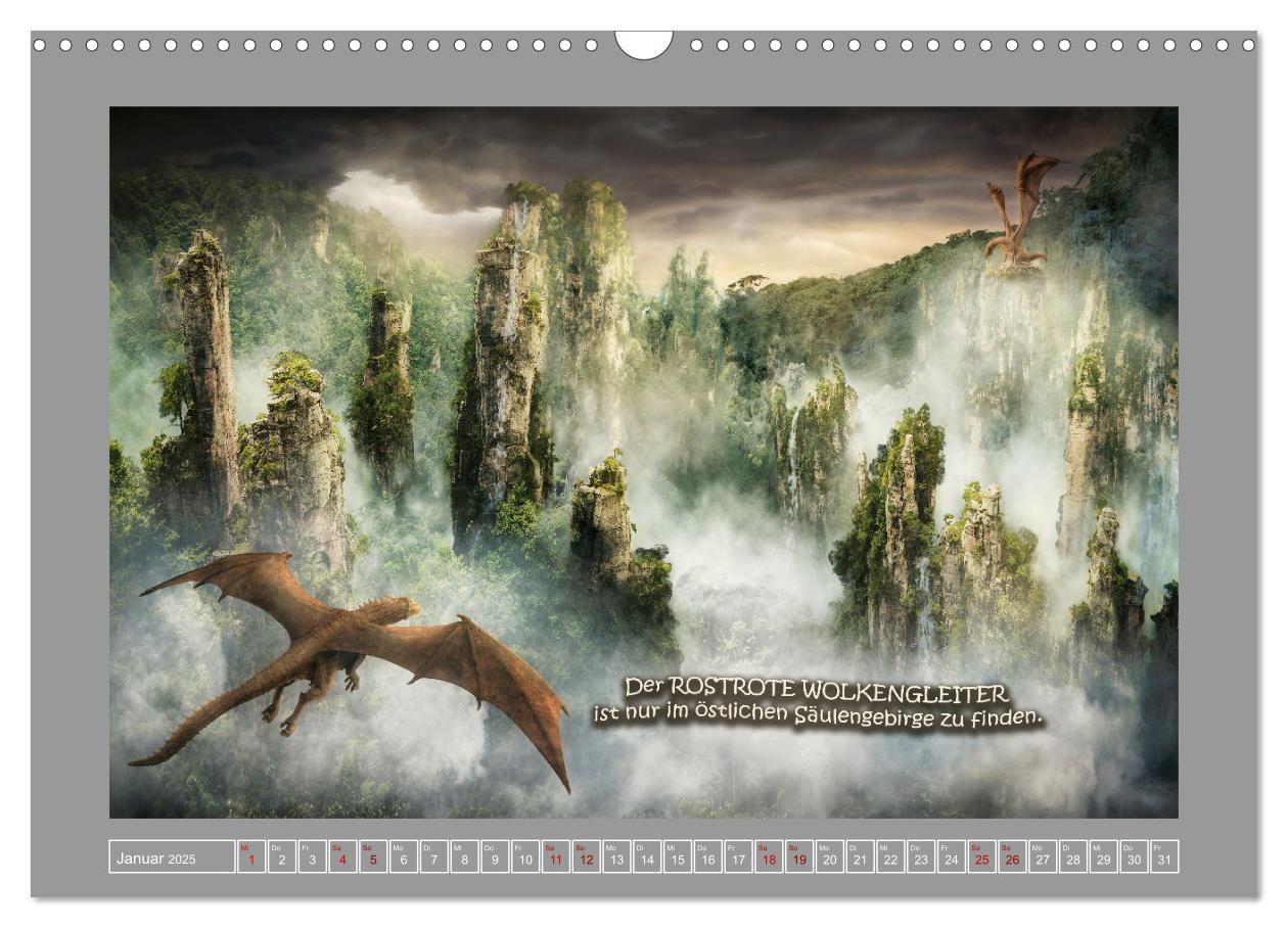 Bild: 9783383987274 | Wo die wilden Drachen wohnen (Wandkalender 2025 DIN A3 quer),...