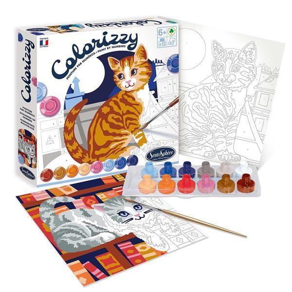 Bild: 3373910045032 | Colorizzy Malen nach Zahlen - Katzen | Sentosphere | Spiel | 3904503