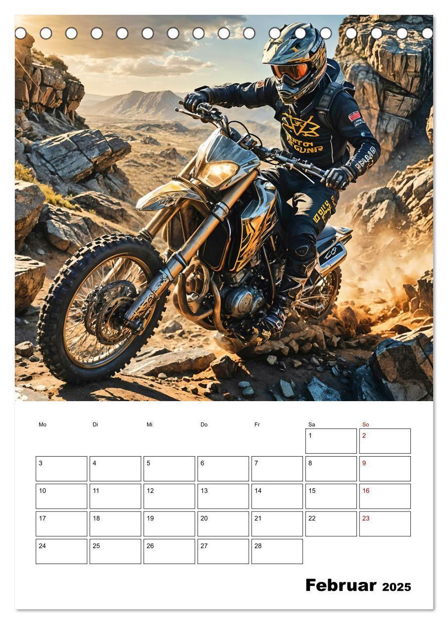 Bild: 9783457196762 | Vollgas und Adrenalin - Motocross-Action pur! (Tischkalender 2025...