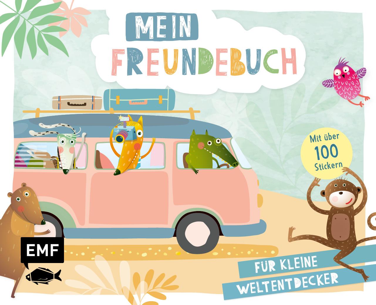 Cover: 9783745910001 | Mein Freundebuch - Mit über 100 Stickern für kleine Weltentdecker