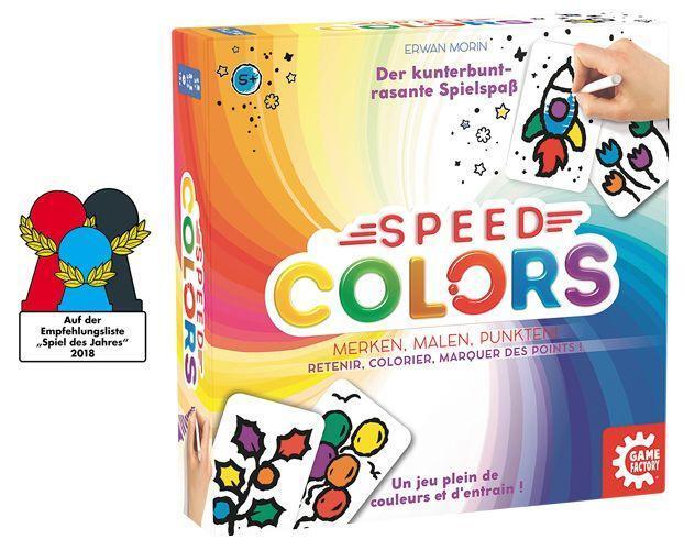 Cover: 7640142761938 | Speed Colors | Spieler: 2-5, Dauer: ca. 15 Minuten | Game Factory