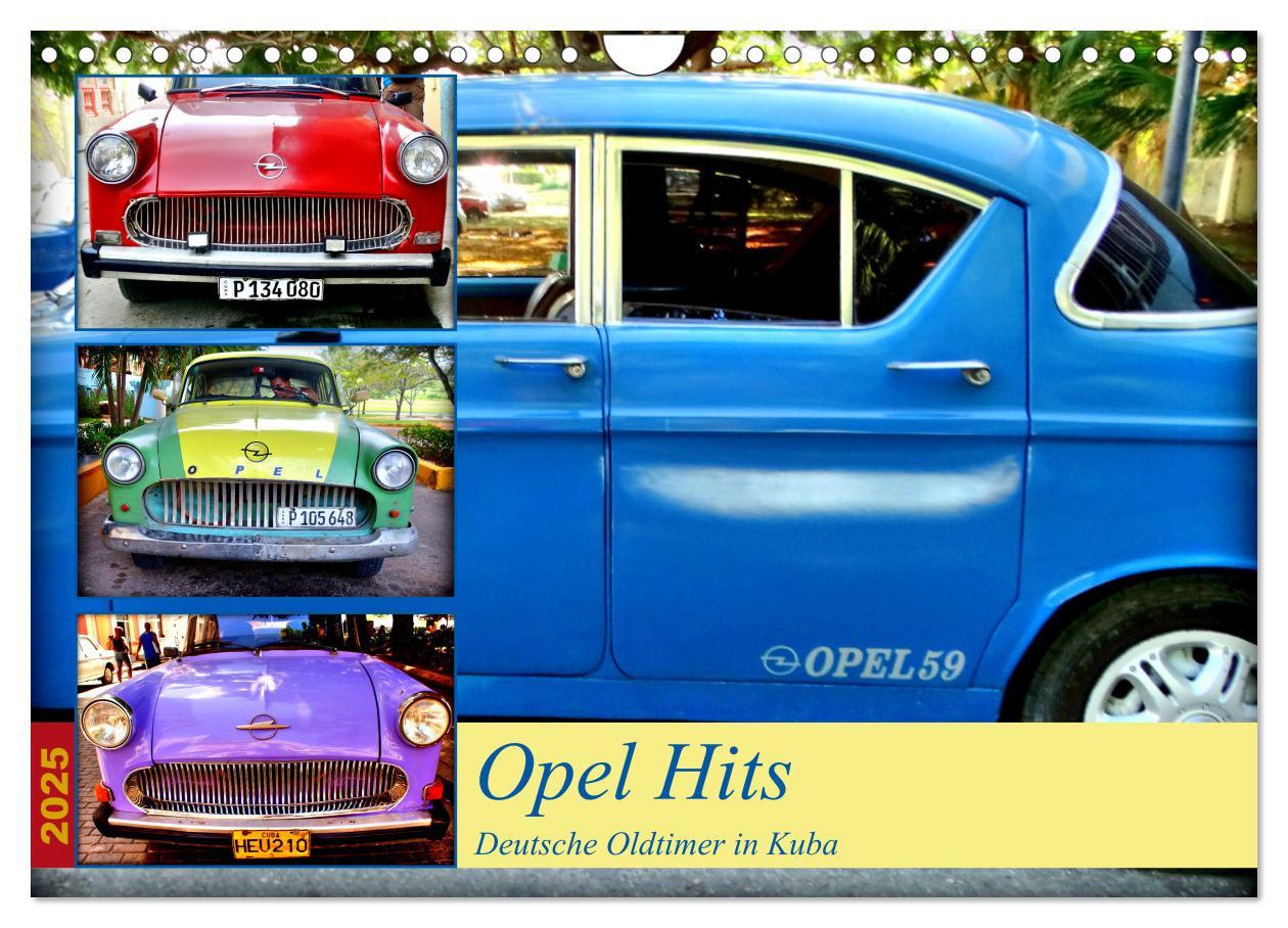 Cover: 9783435969388 | Opel Hits - Deutsche Oldtimer in Kuba (Wandkalender 2025 DIN A4...