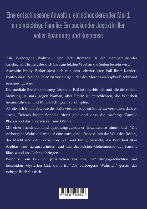 Rückseite: 9783384236586 | Die verborgene Wahrheit | Jade Romano | Taschenbuch | Paperback | 2024