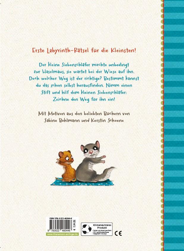 Rückseite: 9783522460446 | Der kleine Siebenschläfer: Zeig mir den Weg durchs Labyrinth! | Buch