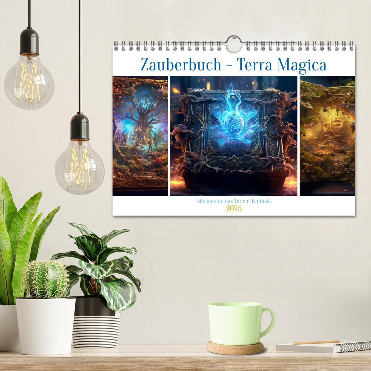 Bild: 9783383858949 | Zauberbuch - Terra Magica (Wandkalender 2025 DIN A4 quer), CALVENDO...