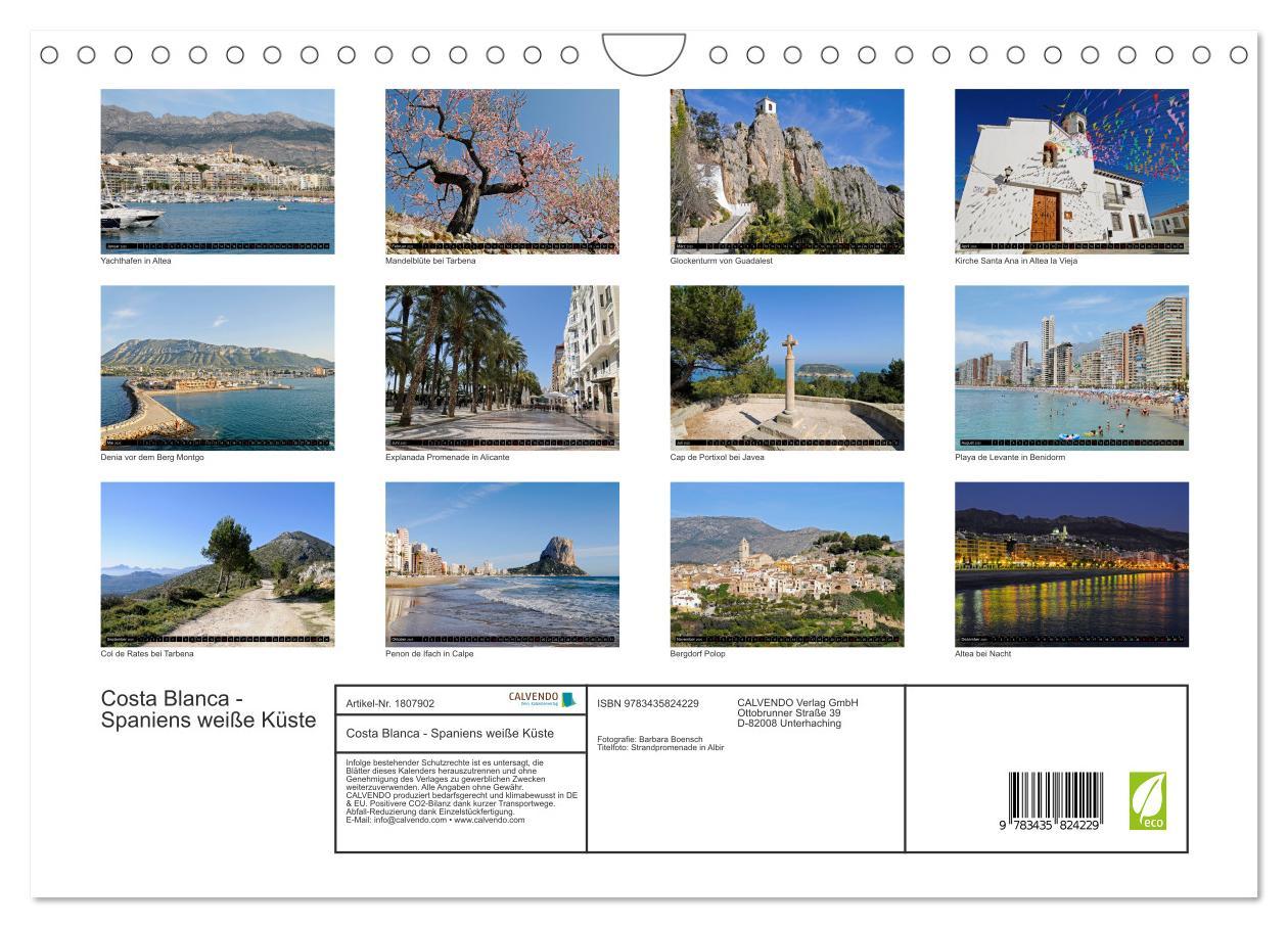 Bild: 9783435824229 | Costa Blanca - Spaniens weiße Küste (Wandkalender 2025 DIN A4...