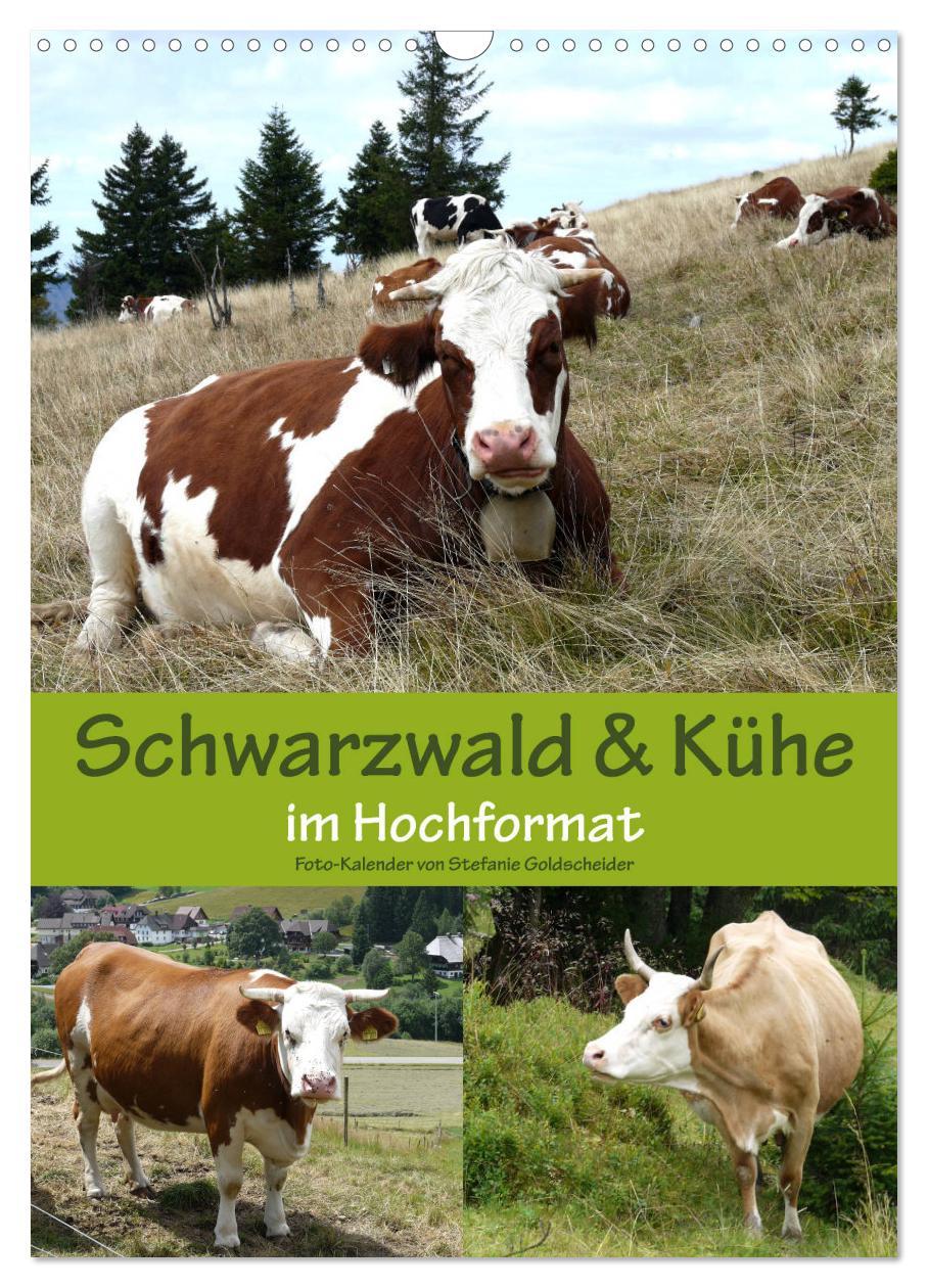 Cover: 9783457027424 | Schwarzwald und Kühe im Hochformat (Wandkalender 2025 DIN A3 hoch),...