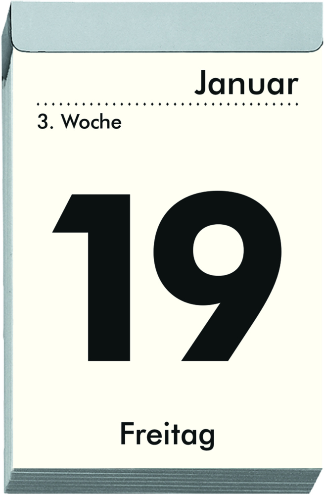 Bild: 4006928024742 | Zettler - Tagesabreißkalender 2025 L, 6,6x9,9cm, Abreißkalender mit...