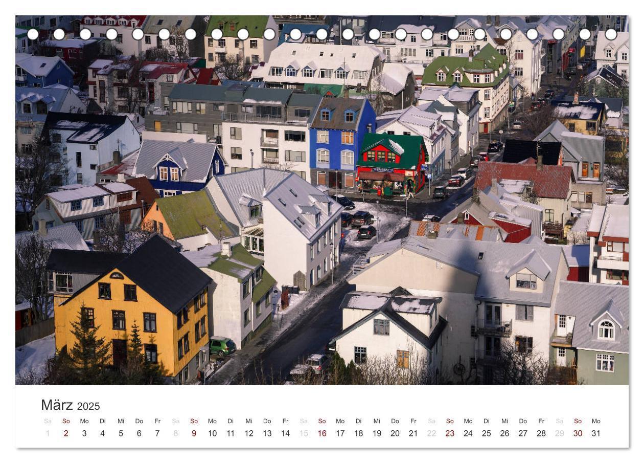 Bild: 9783435776450 | Reykjavìk 64° 08' N (Tischkalender 2025 DIN A5 quer), CALVENDO...