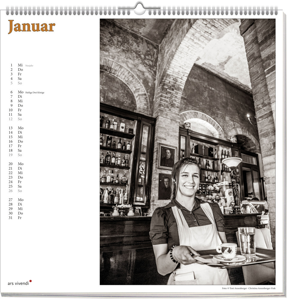 Bild: 9783747205631 | Caffè d'Italia 2025 | Wandkalender | Anzenberger-Fink (u. a.) | 12 S.