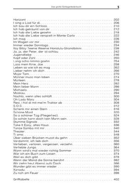 Bild: 9783865439864 | Das große Schlagerliederbuch | Bosworth Music | Taschenbuch | 2017