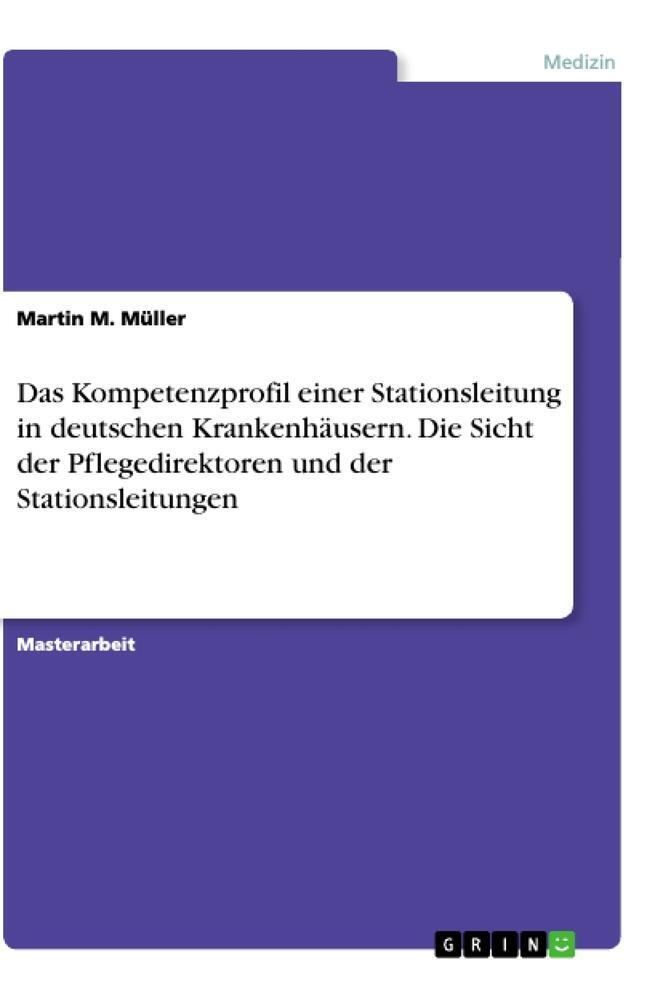 Cover: 9783346313904 | Das Kompetenzprofil einer Stationsleitung in deutschen...