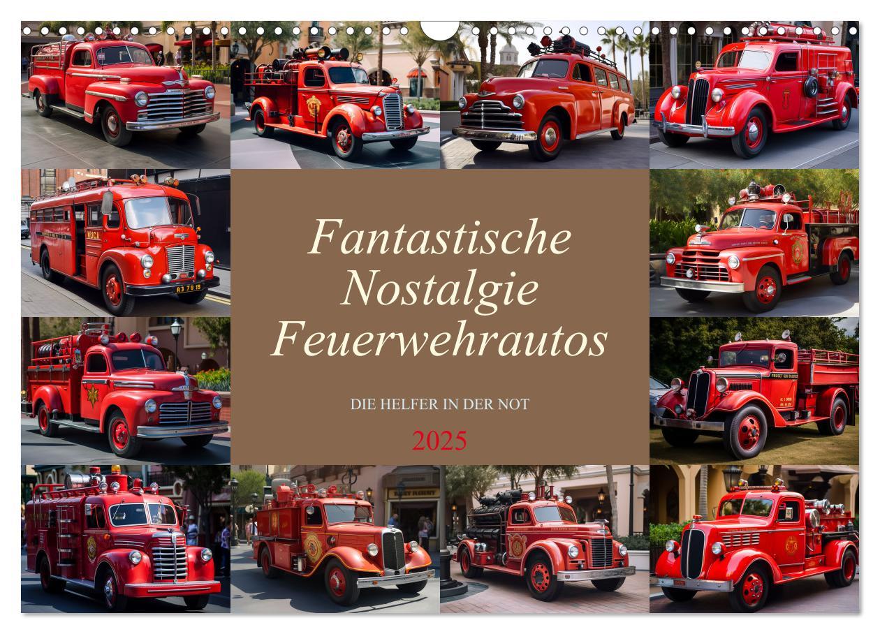 Cover: 9783383904929 | Fantastische Nostalgie Feurwehrautos (Wandkalender 2025 DIN A3...