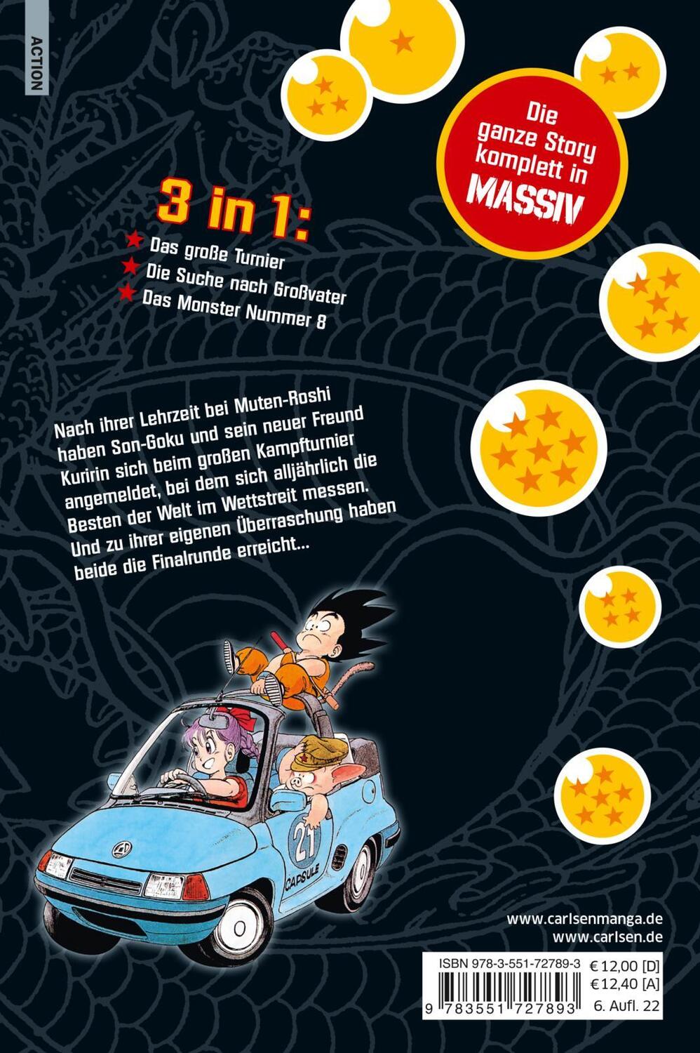 Rückseite: 9783551727893 | Dragon Ball Massiv 2 | Die Originalserie als 3-in-1-Edition! | Buch