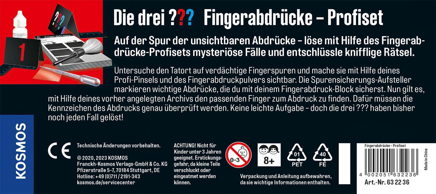 Bild: 4002051632236 | Die drei ??? Fingerabdrücke - Profiset | Detektiv-Set | Spiel | 632236