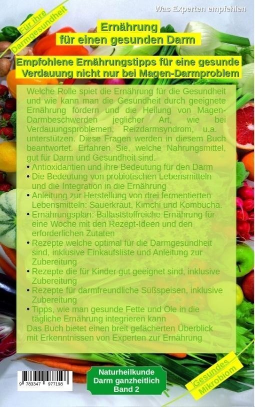 Bild: 9783347977198 | Ernährung für einen gesunden Darm - Empfohlene Nahrungsmittel und...