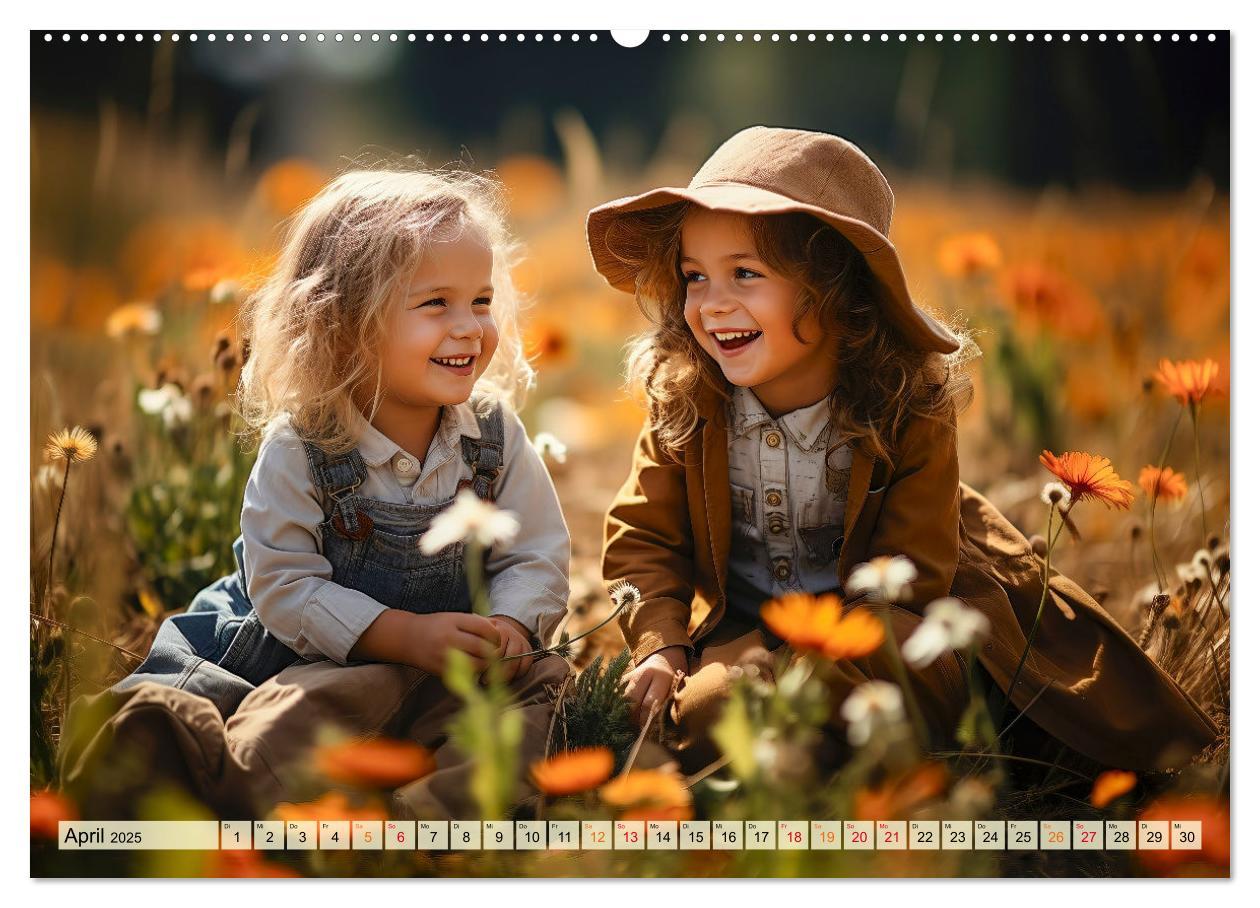 Bild: 9783383863905 | Kinder Lachen (Wandkalender 2025 DIN A2 quer), CALVENDO Monatskalender