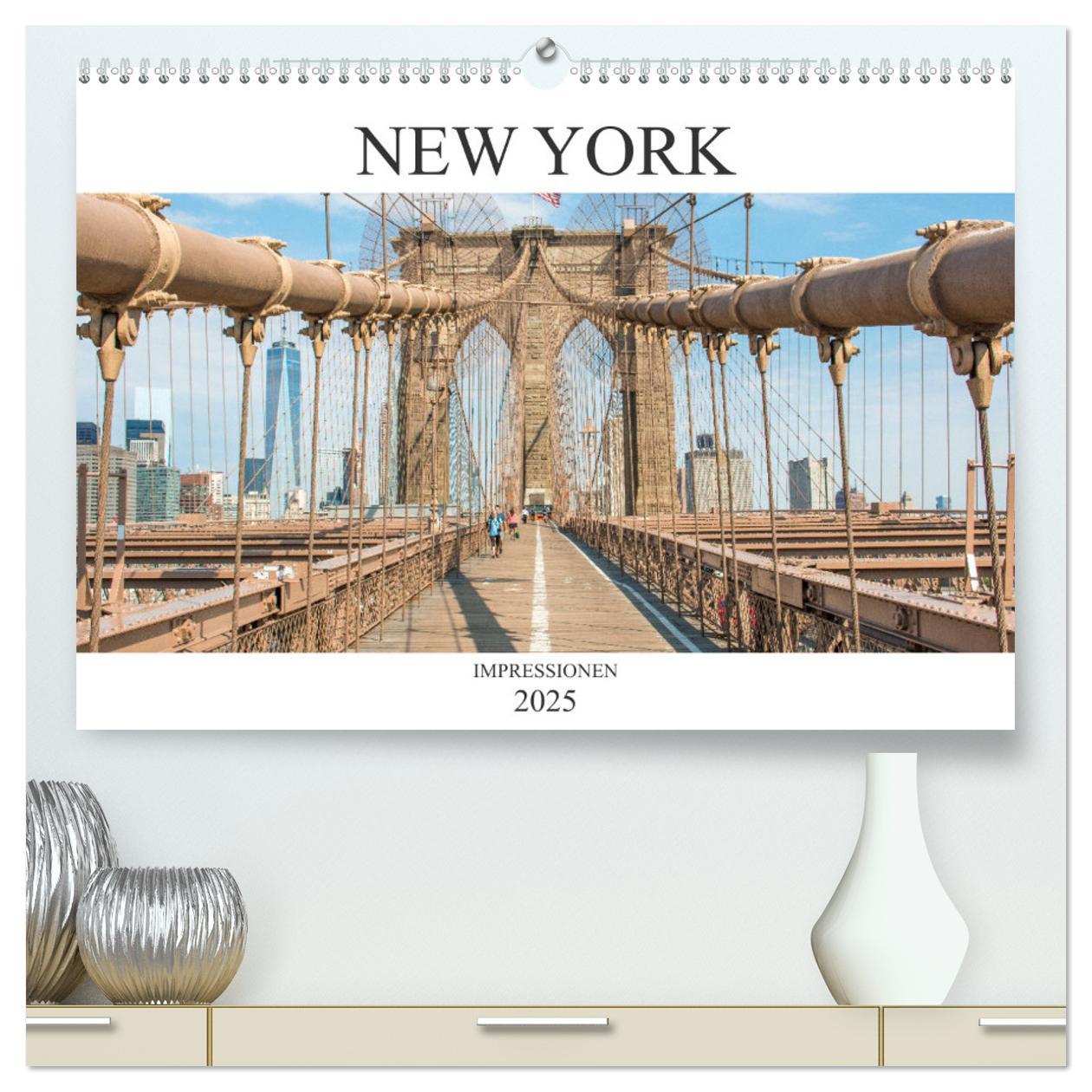 Cover: 9783435075102 | New York ¿ Impressionen (hochwertiger Premium Wandkalender 2025 DIN...