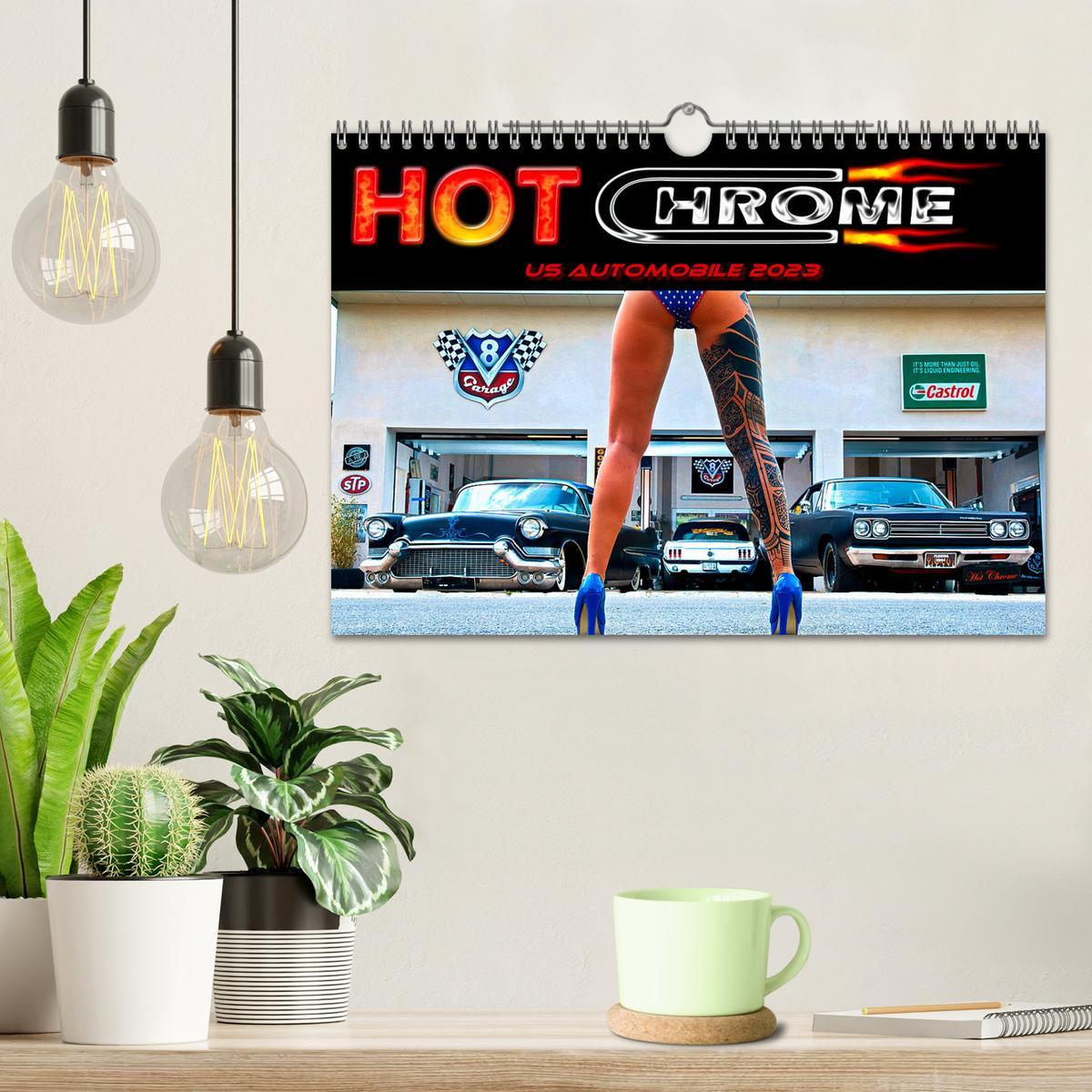 Bild: 9783383924163 | Hot Chrome US Automobile (Wandkalender 2025 DIN A4 quer), CALVENDO...