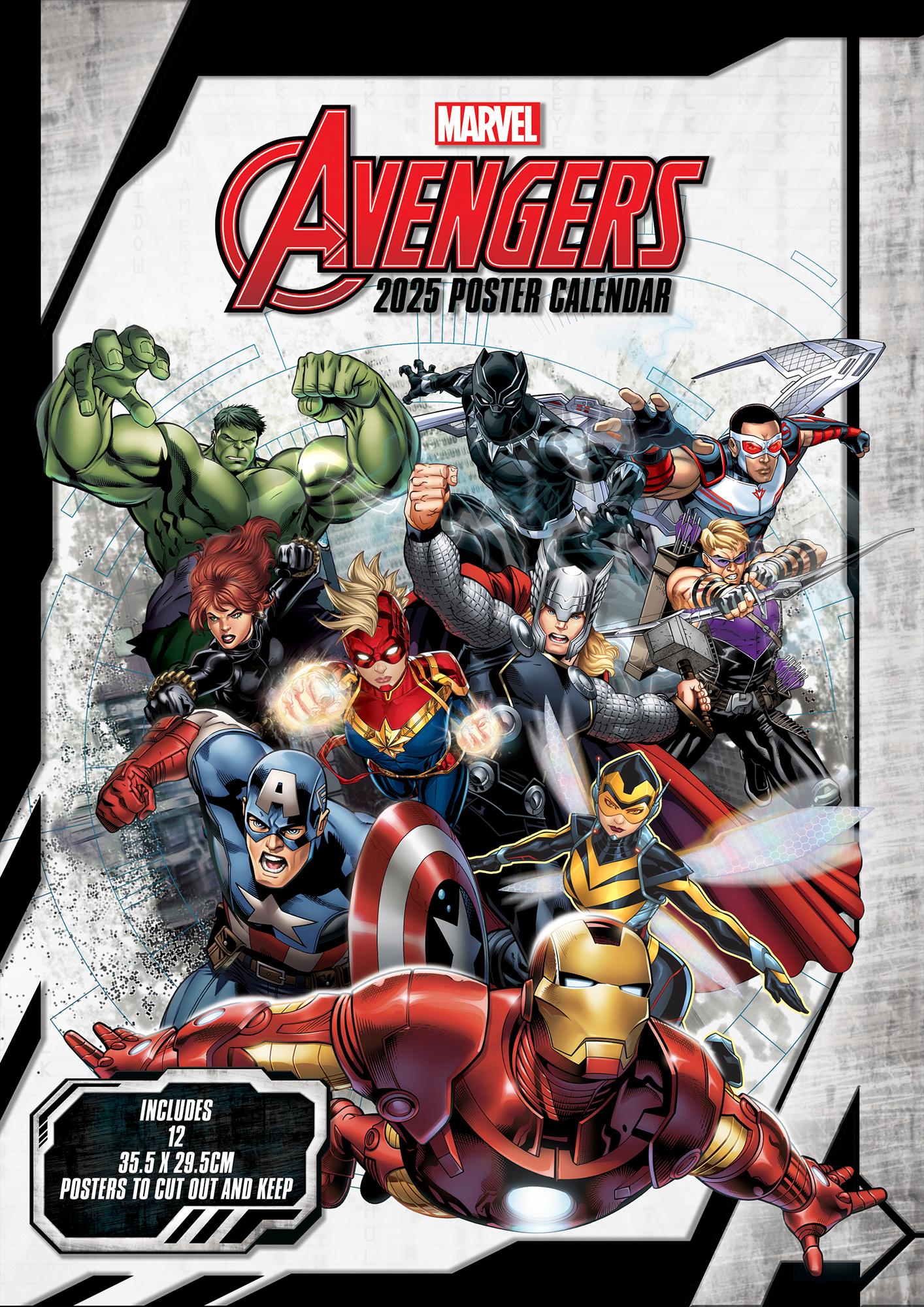 Cover: 9781804231807 | Avengers 2025 Wandkalender 30 x 42 cm | Kalender | 28 S. | Deutsch