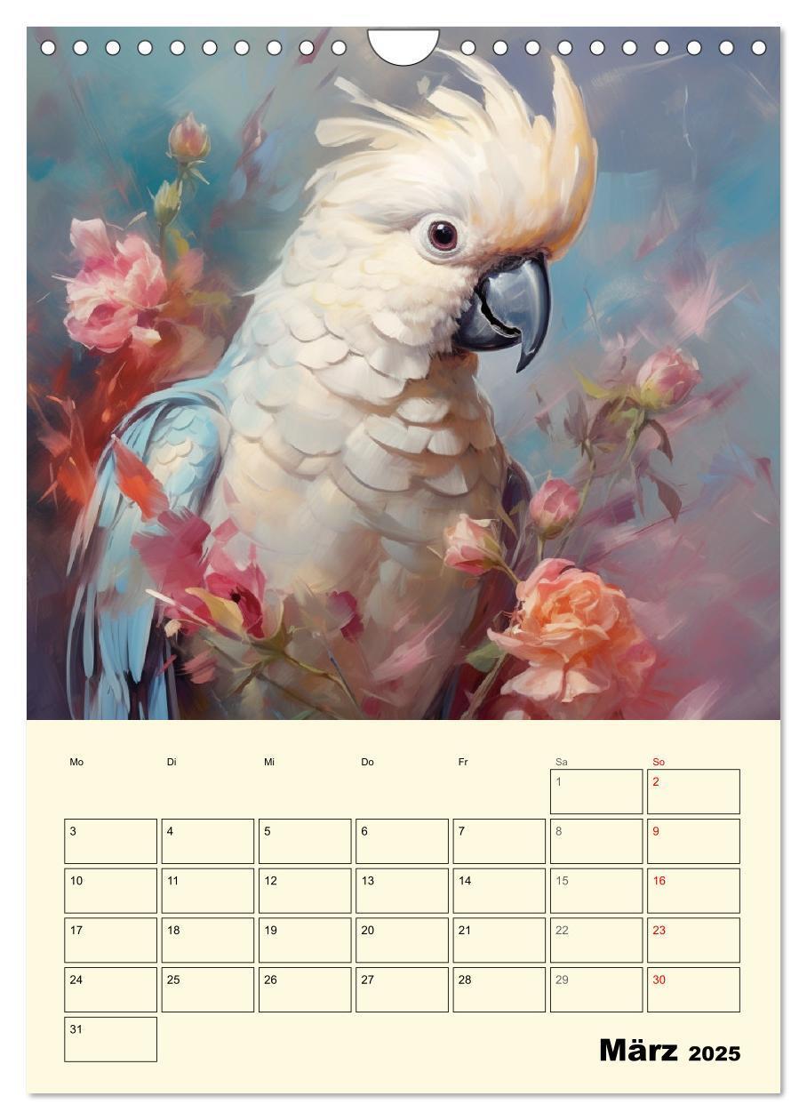 Bild: 9783435864904 | Bunte Vögel. Bezaubernde Papageien-Aquarelle (Wandkalender 2025 DIN...