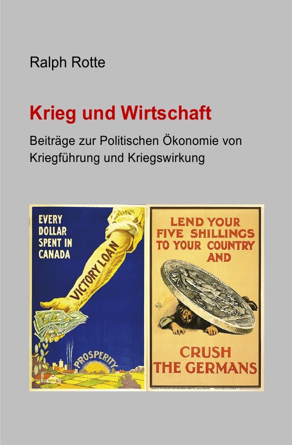 Cover: 9783737526814 | Krieg und Wirtschaft | Ralph Rotte | Taschenbuch | 156 S. | Deutsch