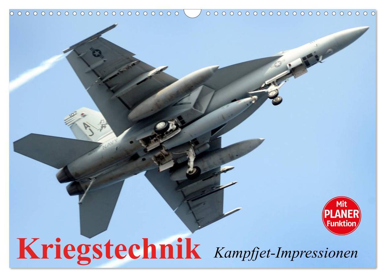 Cover: 9783435529964 | Kriegstechnik. Kampfjet-Impressionen (Wandkalender 2025 DIN A3...